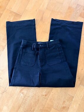 Banana Republic Women's Black wide leg high rise Jeans